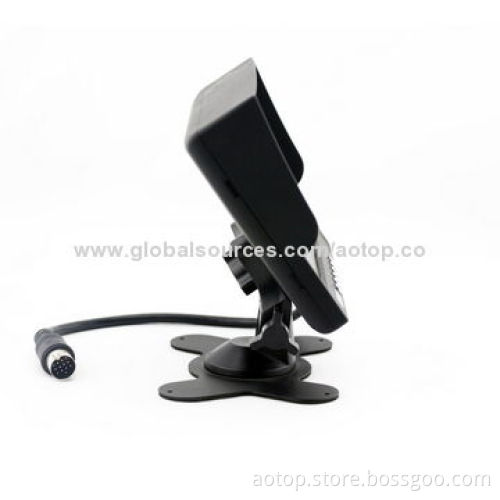 Hot Selling 7-inch Bus Rear-view Mirror Monitor with Multiple Languages, 12V-24V, OSD Menu, Pal/NTSC